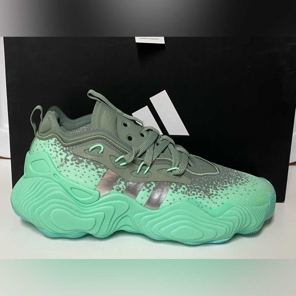 Adidas Trae Young 3 Jade Pulse Mint Silver Metallic Men Basketball Shoes IG0680